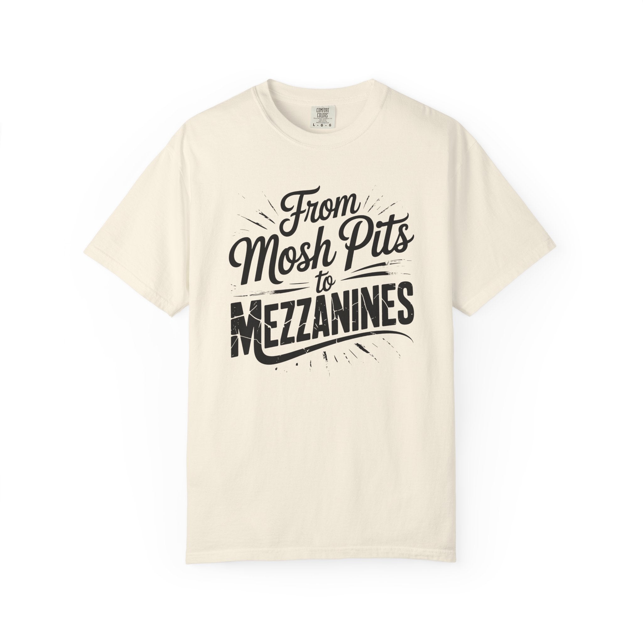From Mosh Pits to Mezzanines Vintage Tee on Comfort Colors