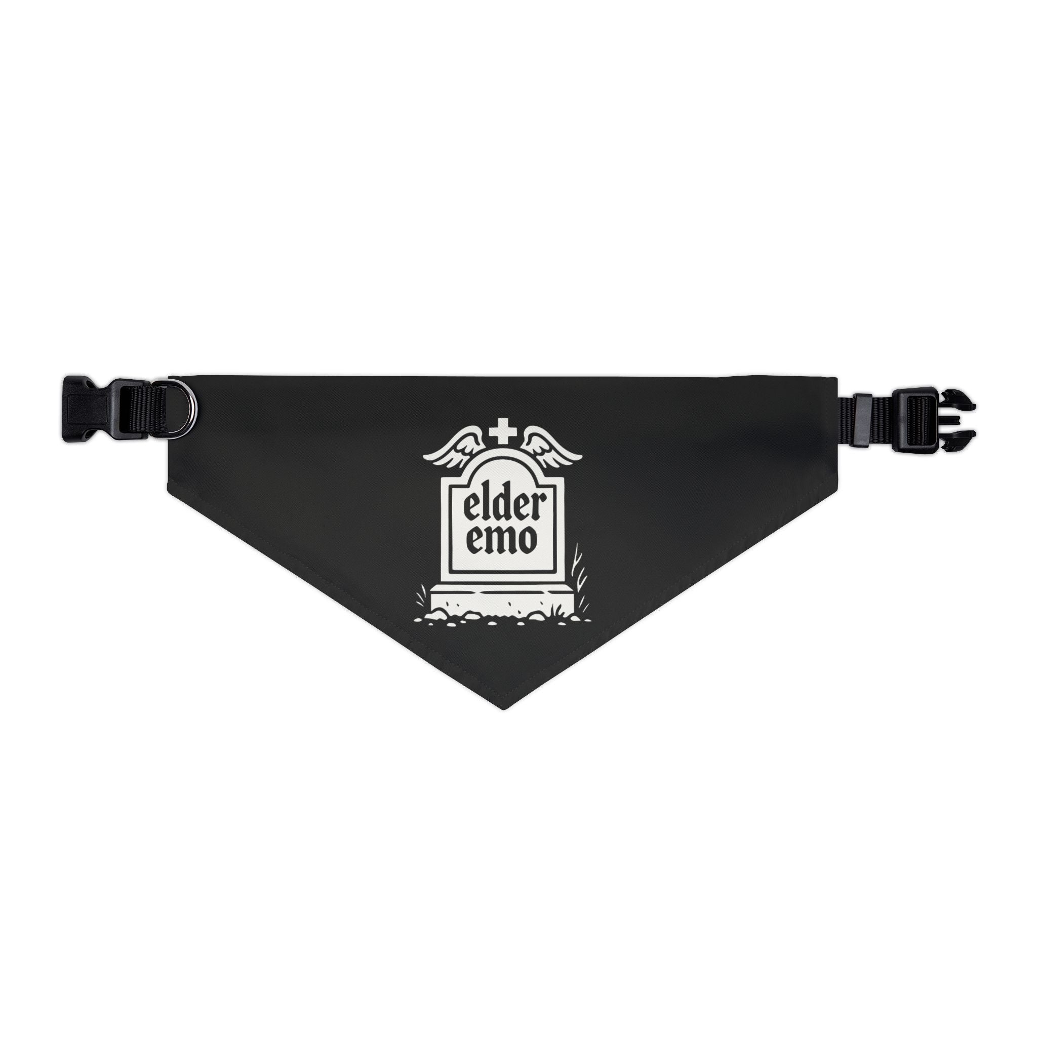 Elder Emo Tombstone Pet Bandana