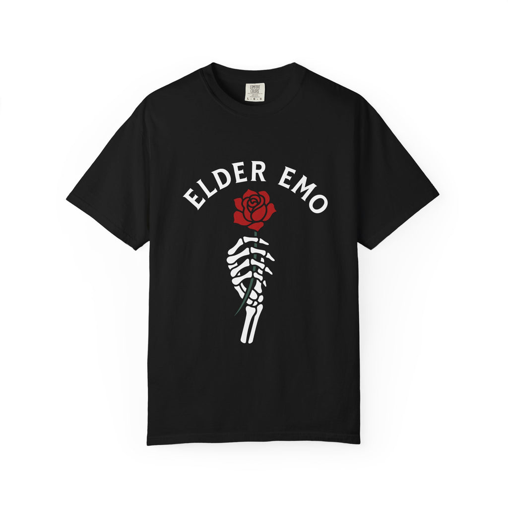 Elder Emo Rose Tee on Comfort Colors