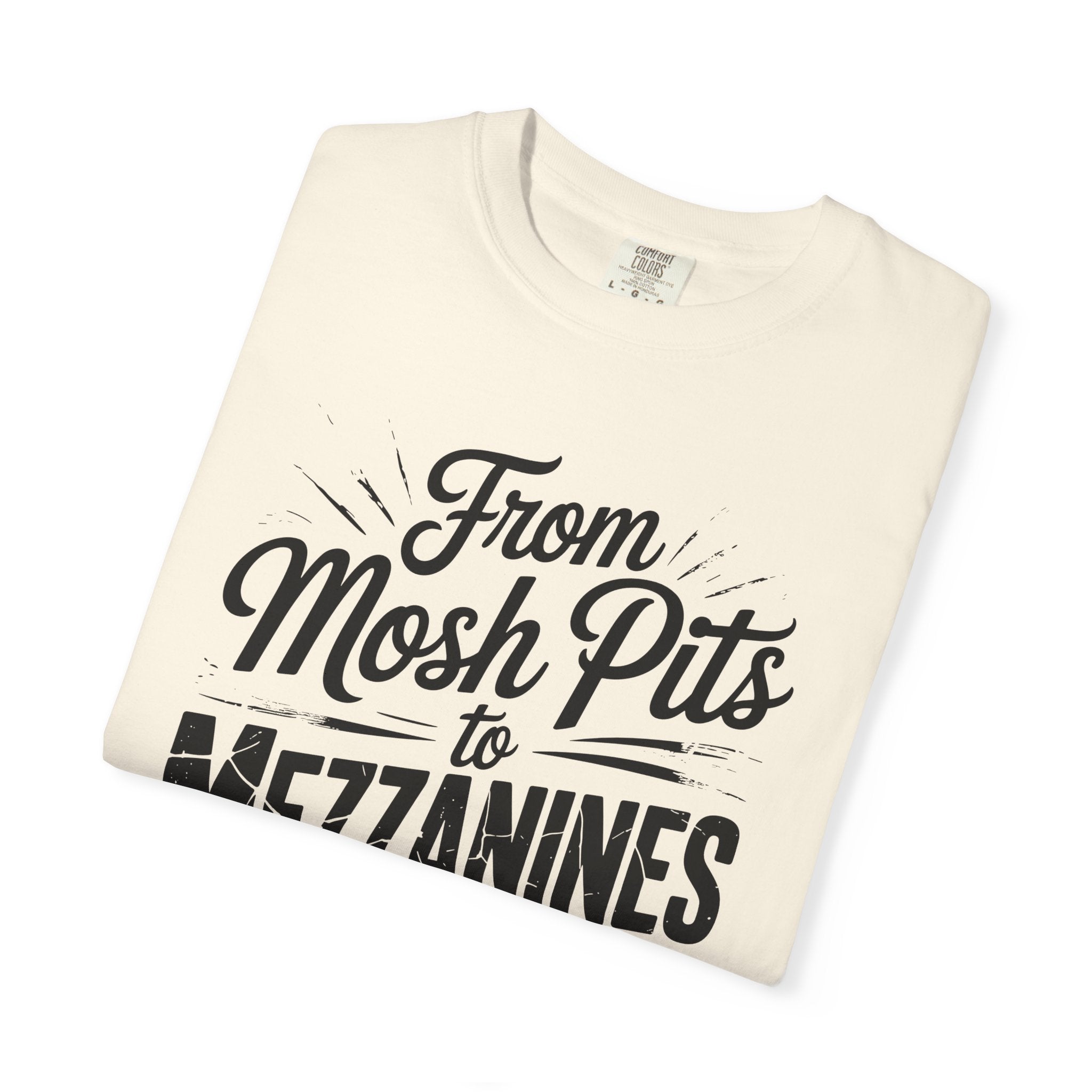 From Mosh Pits to Mezzanines Vintage Tee on Comfort Colors