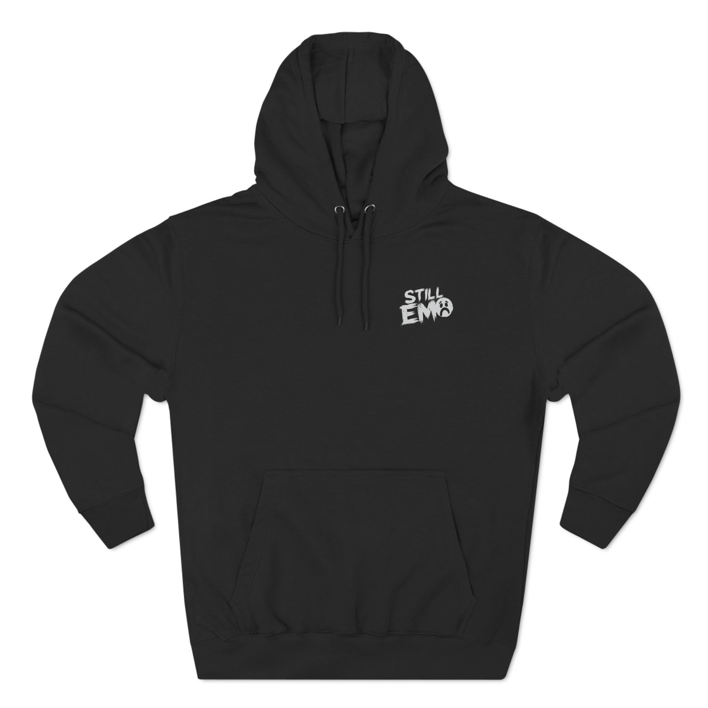 Still Emo Sad Face Badge Hoodie