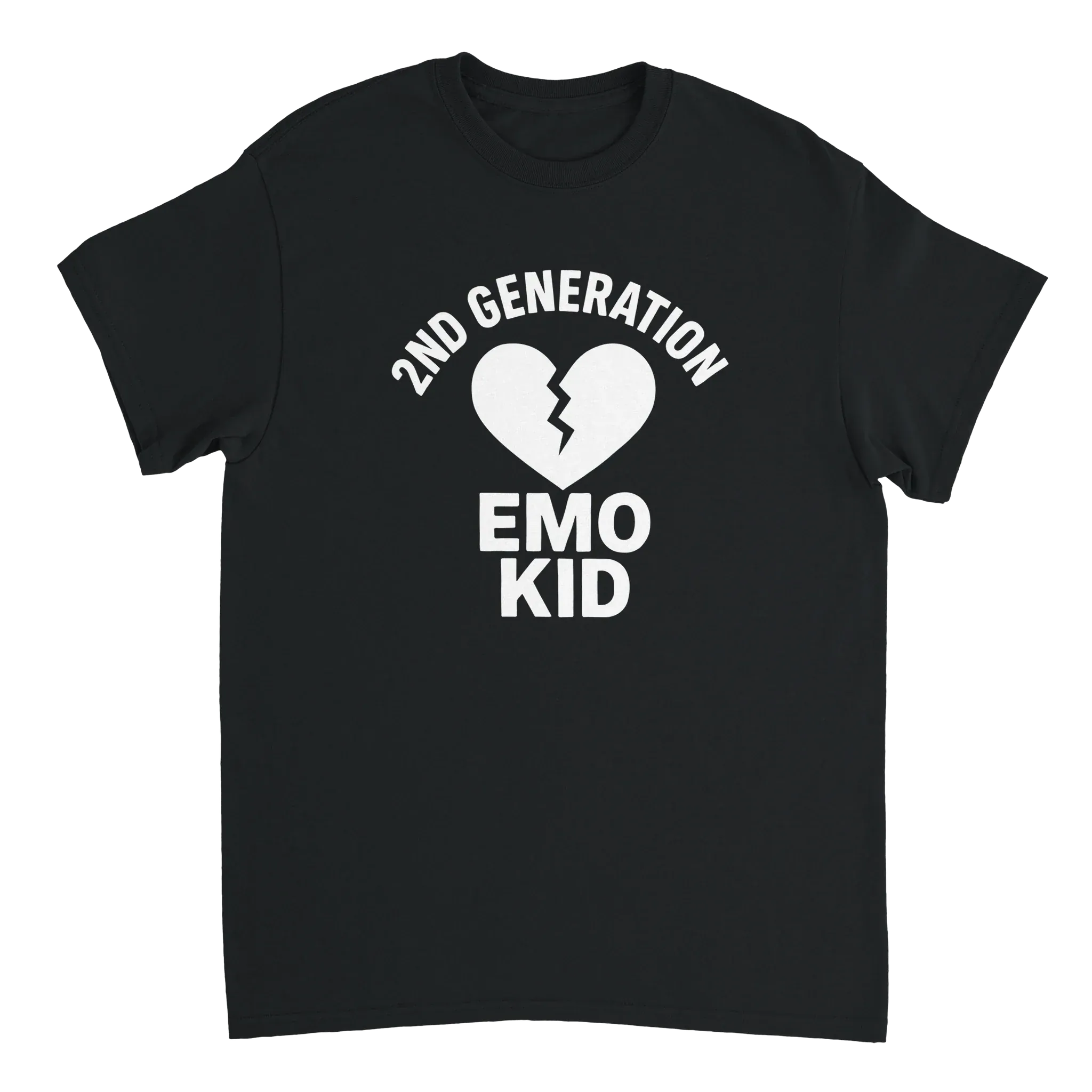 2nd Generation Emo Kid Broken Heart - Adult Tee S