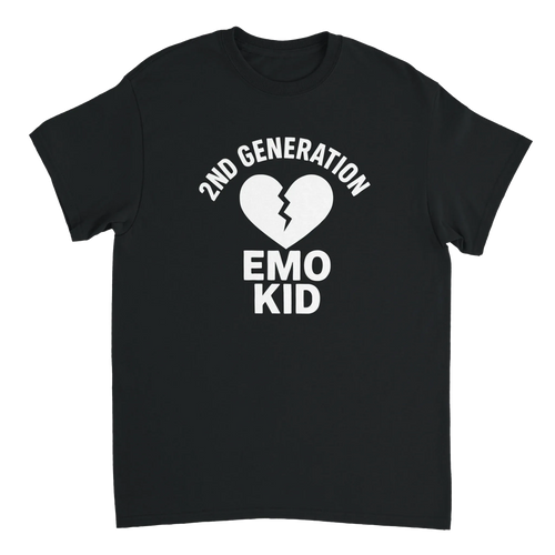 2nd Generation Emo Kid Broken Heart - Adult Tee S