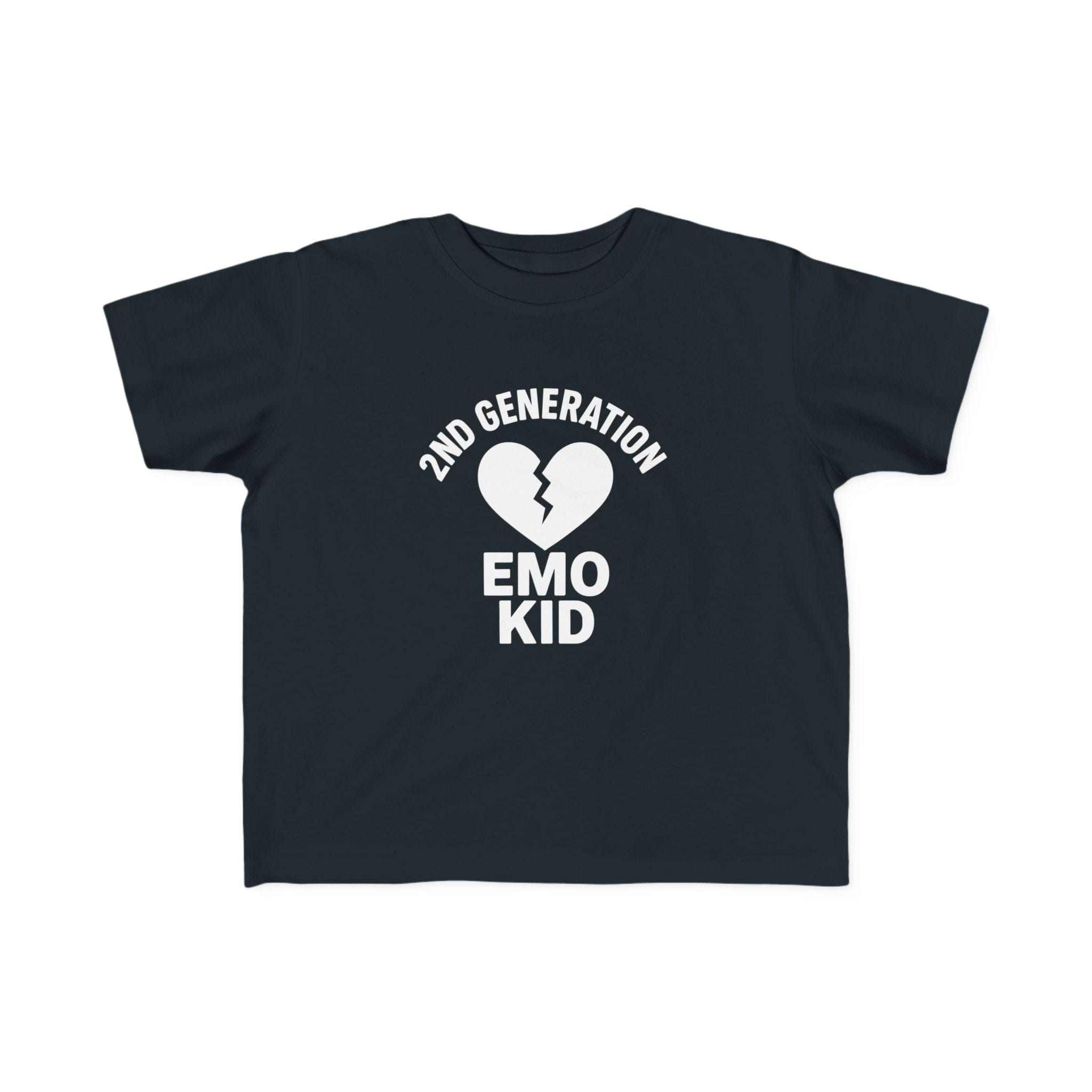 2nd Generation Emo Kid Broken Heart - Toddler Tee UK Black / 2T