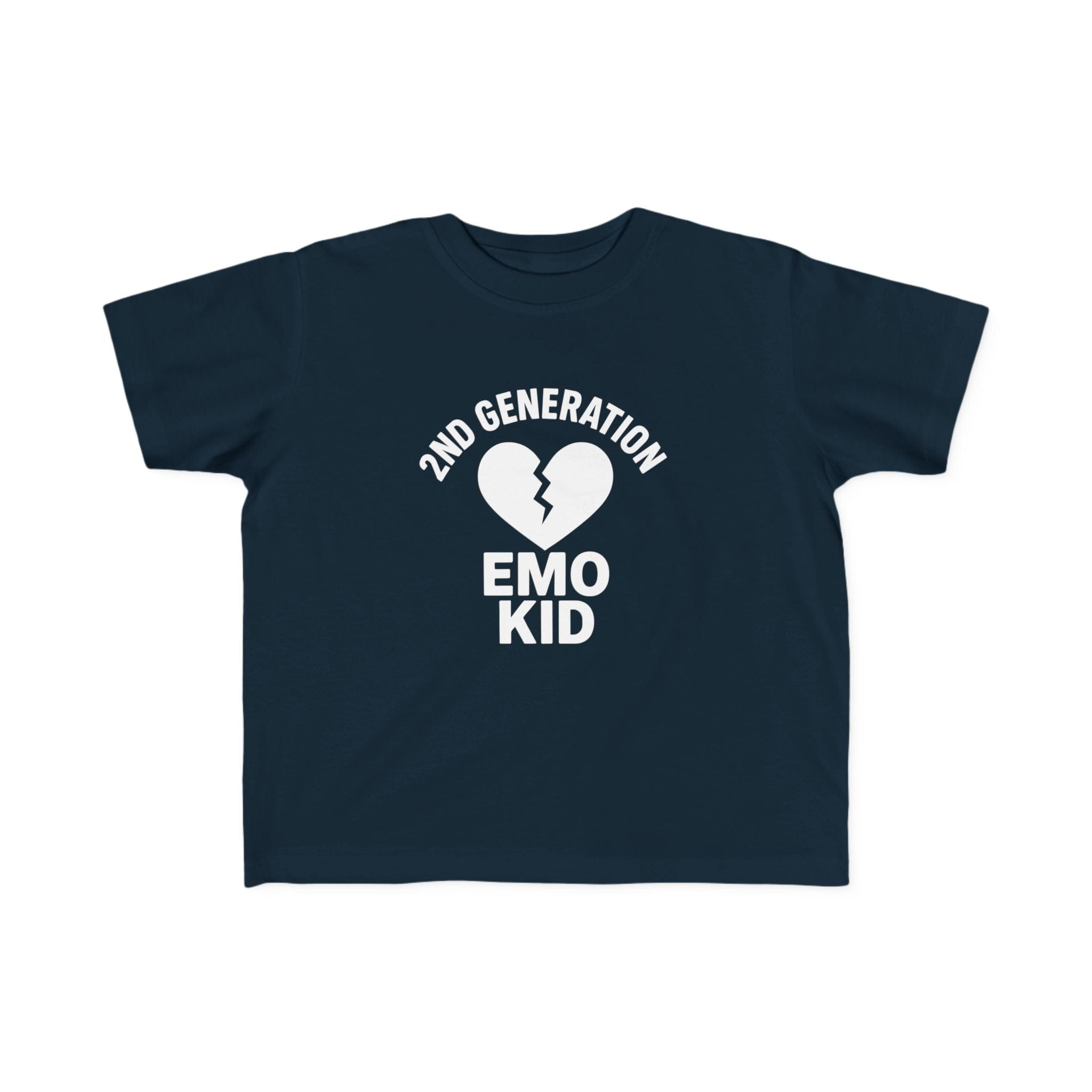 2nd Generation Emo Kid Broken Heart - Toddler Tee UK Navy / 2T