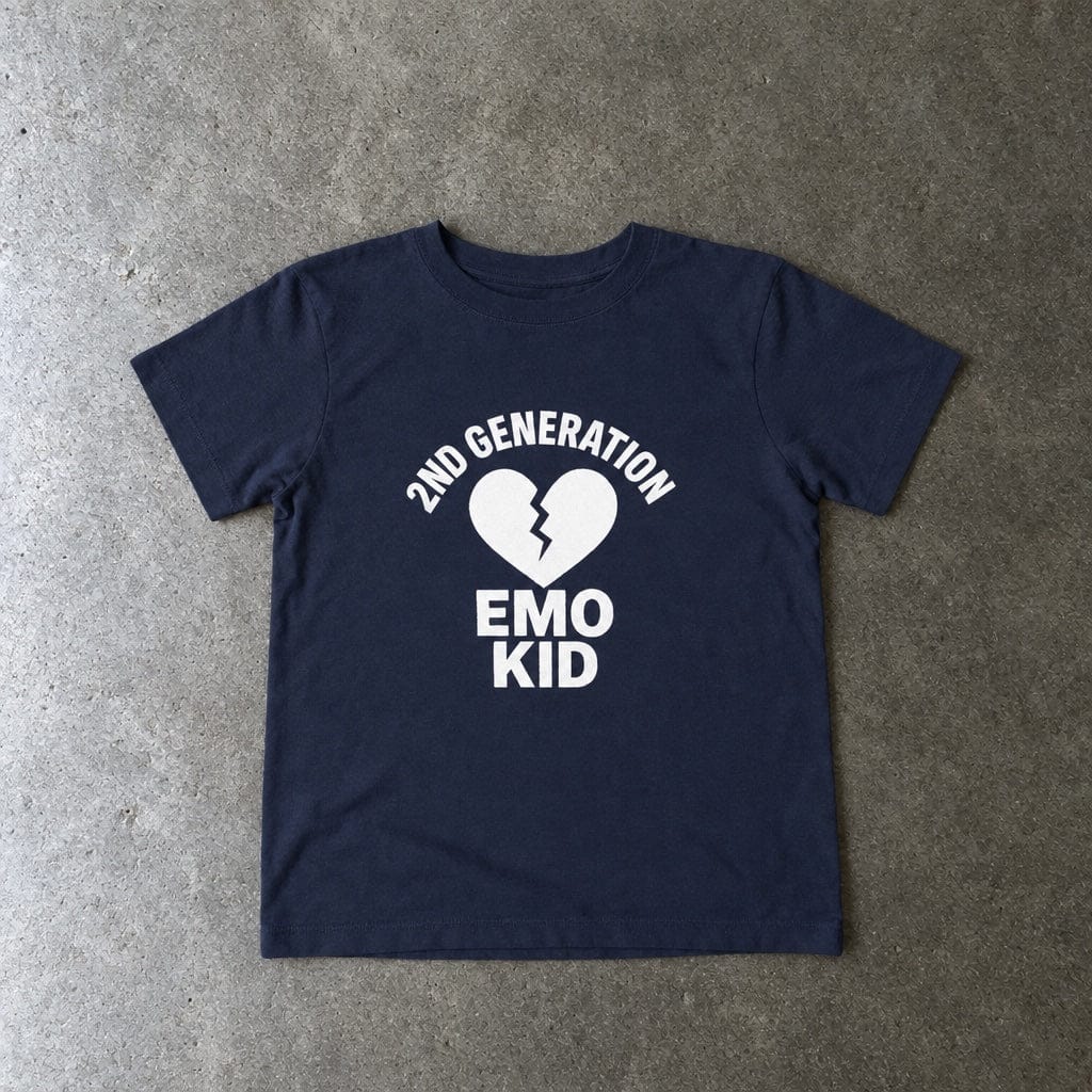 2nd Generation Emo Kid Broken Heart - Toddler Tee UK Navy / 2T