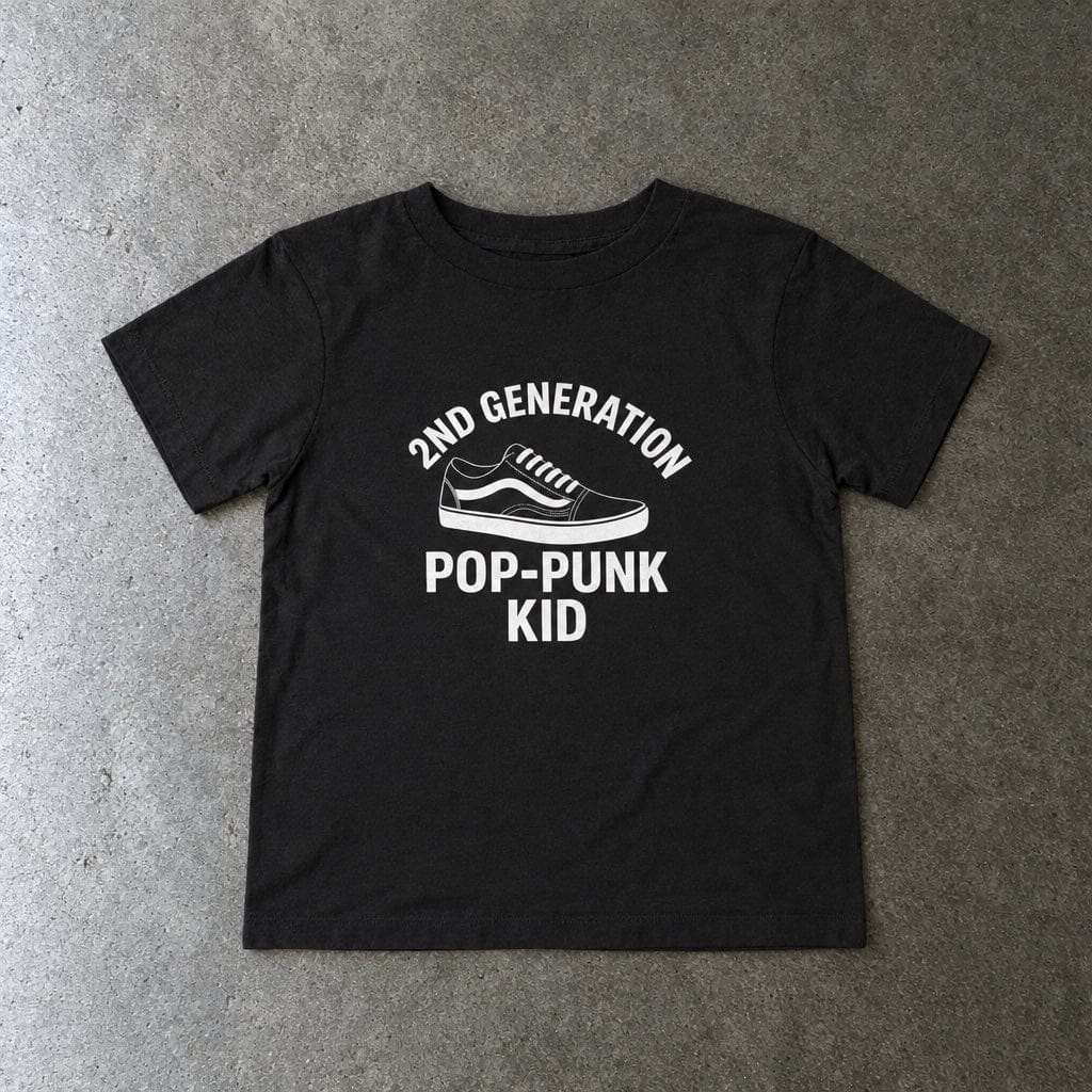 2nd Generation Pop-Punk Kid - Toddler Tee UK Black / 2T