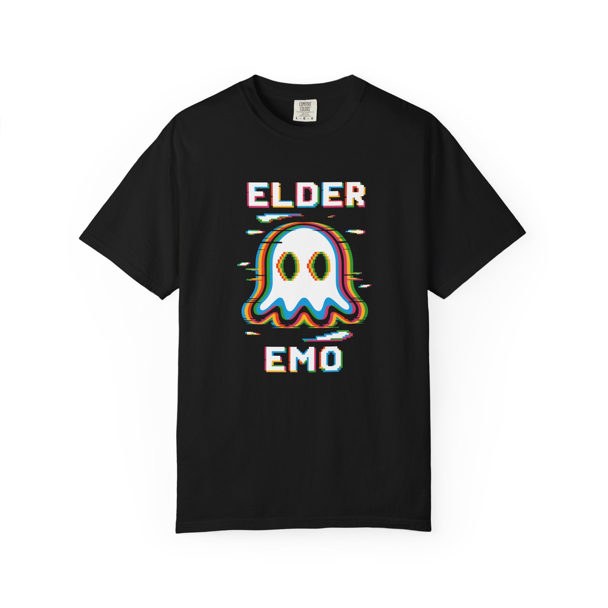 Elder Emo 16-bit Ghost Tee on Comfort Colors