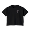 Elder Emo Rose Badge Boxy Tee on Comfort Colors