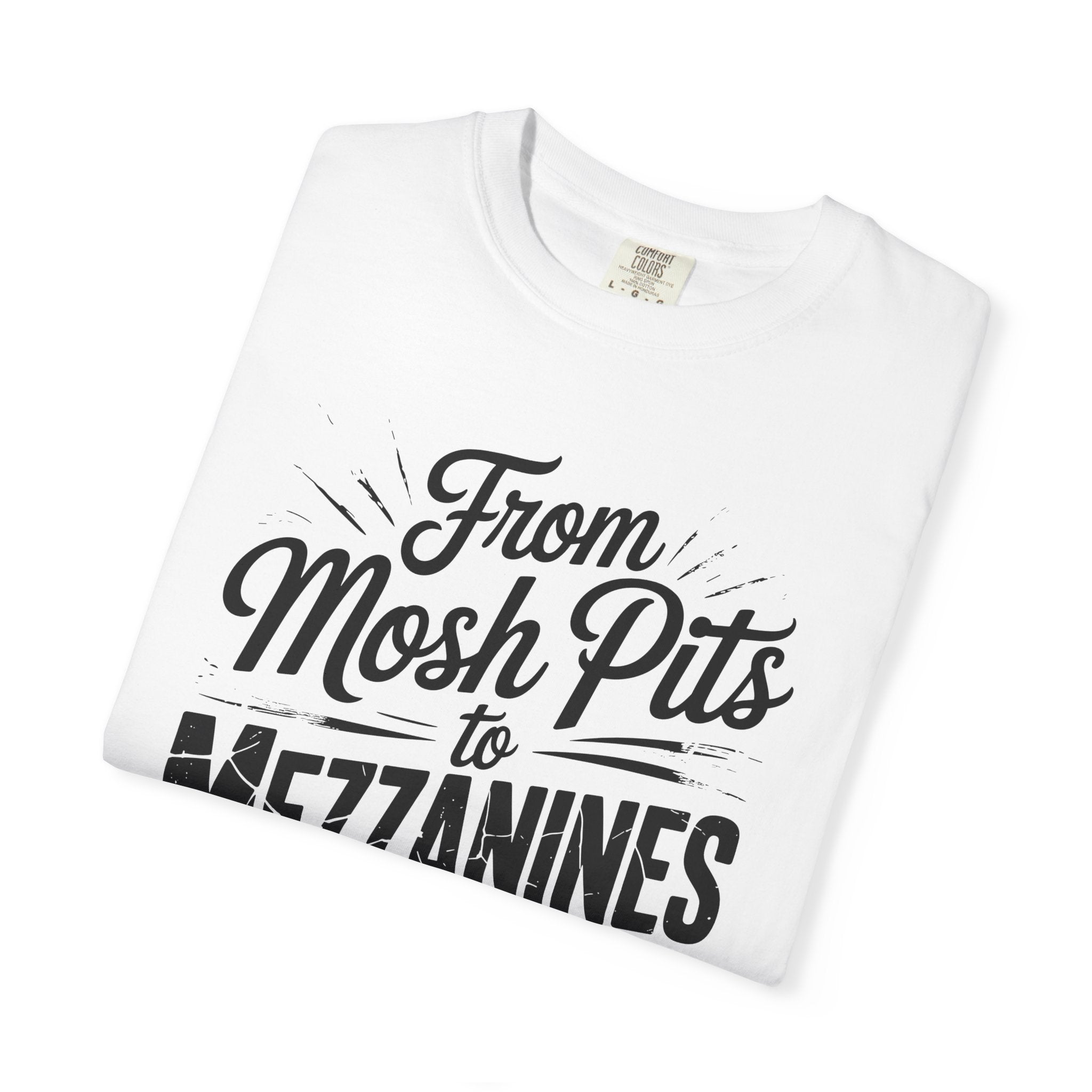 From Mosh Pits to Mezzanines Vintage Tee on Comfort Colors