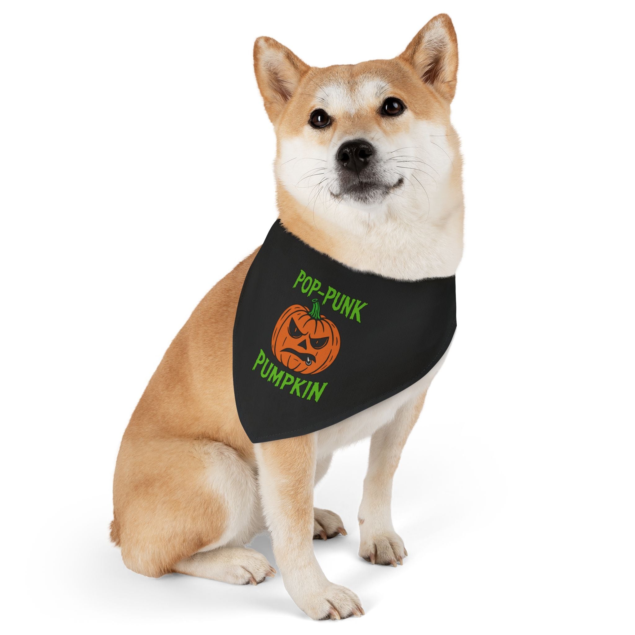 Pop-punk Pumpkin Pet Bandana