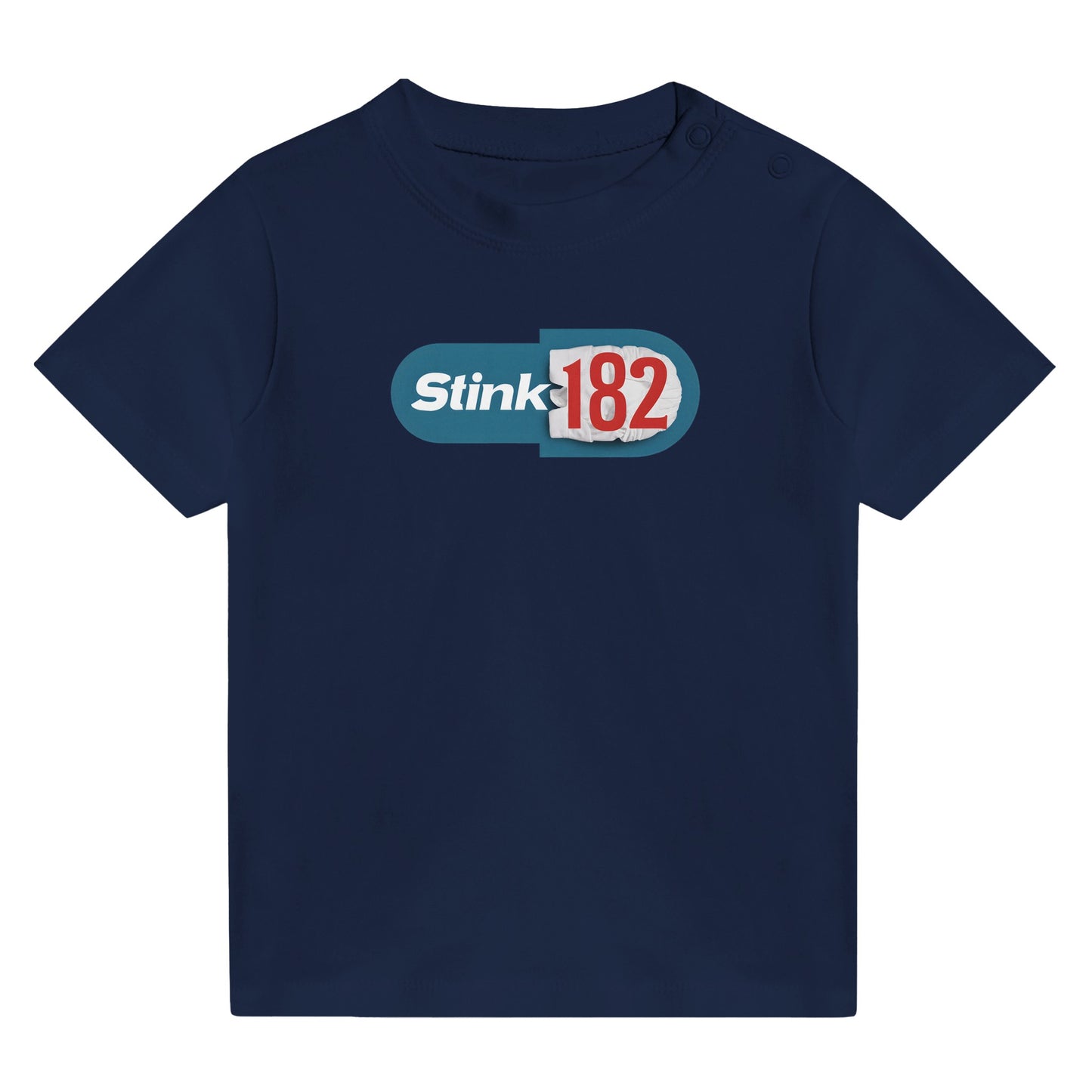 Blink-182 Stink-182 Baby Tee Navy