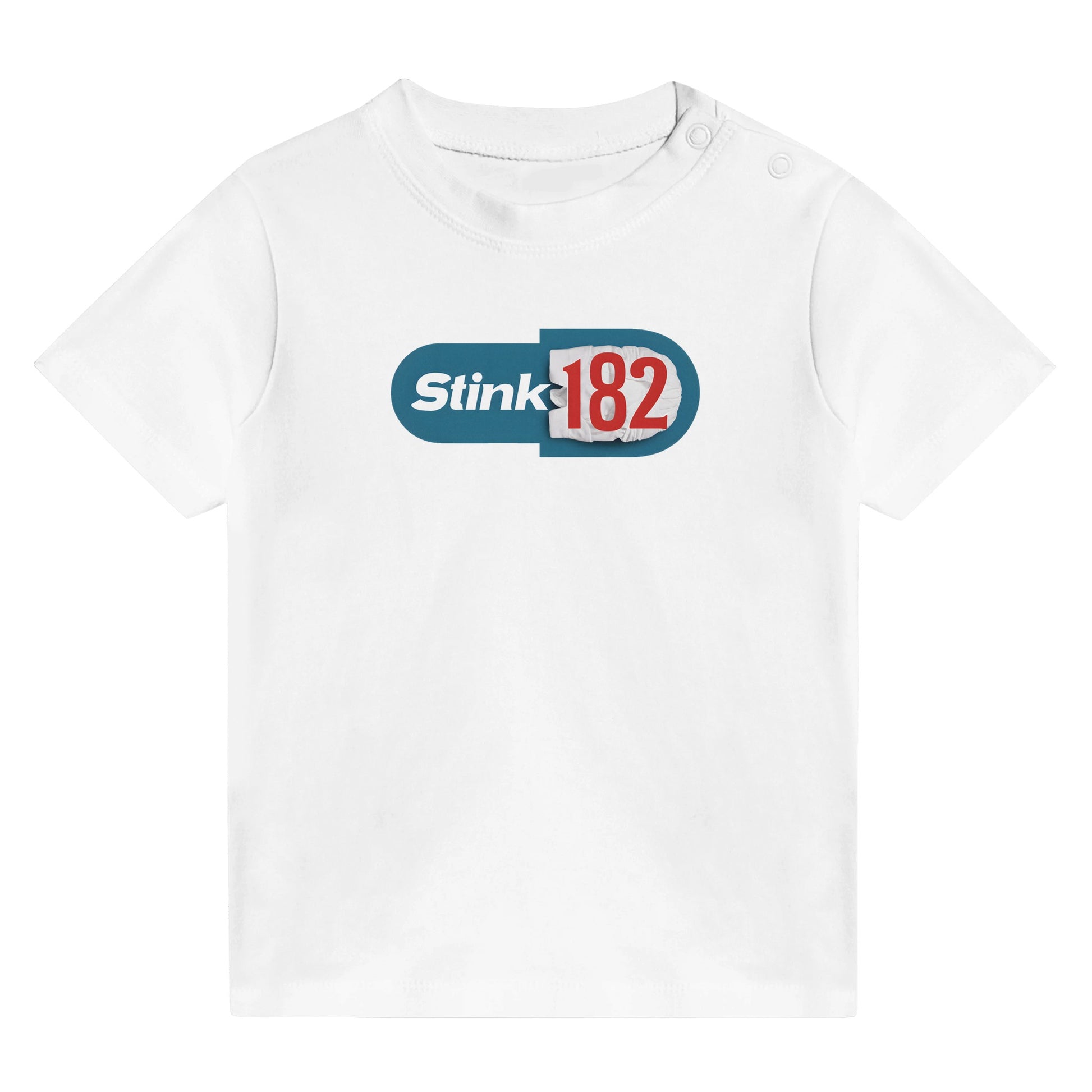 Blink-182 Stink-182 Baby Tee White