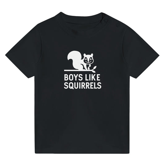 Boys Like Girls Boys Like Squirrels Infant Tee Black