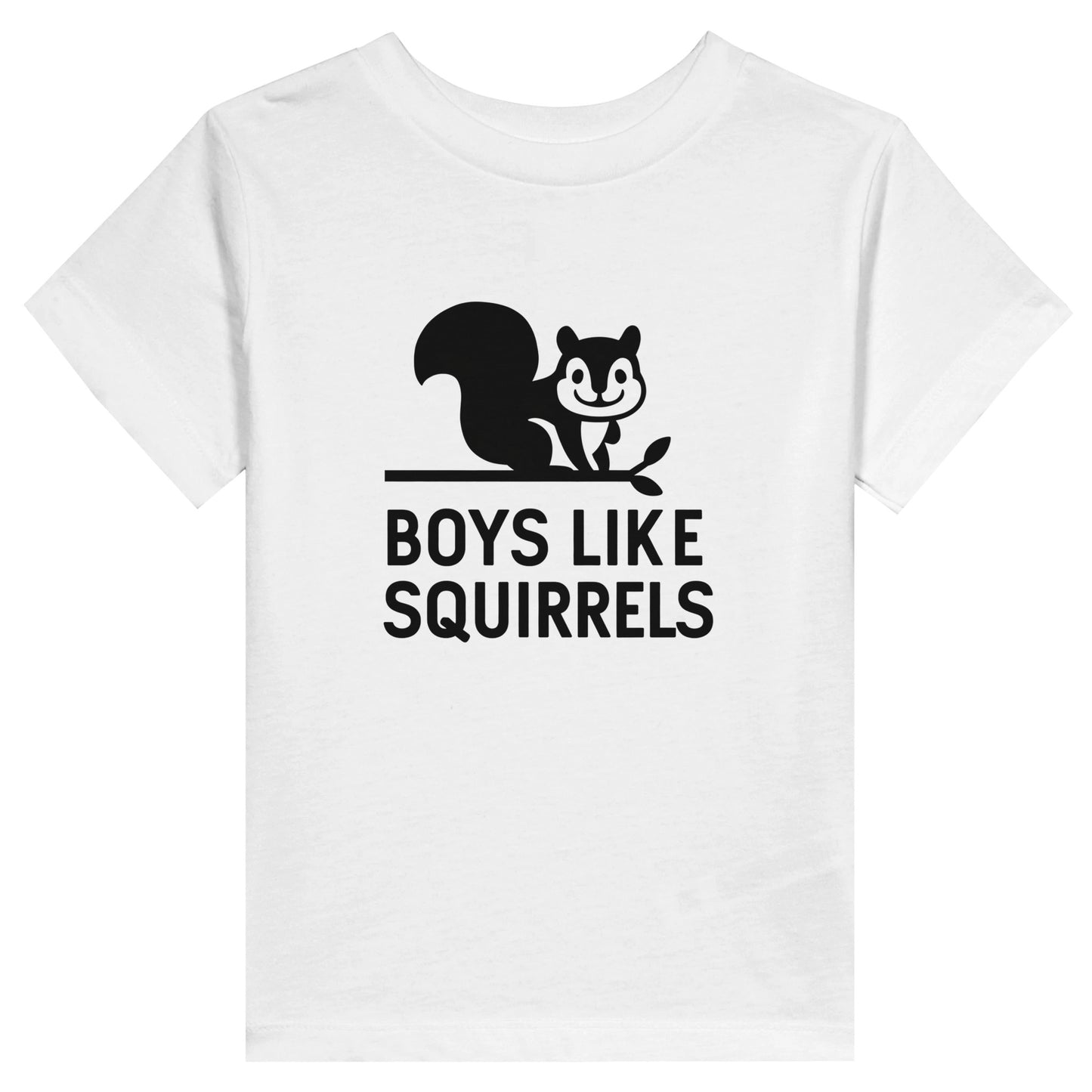 Boys Like Girls Boys Like Squirrels Toddler Tee White