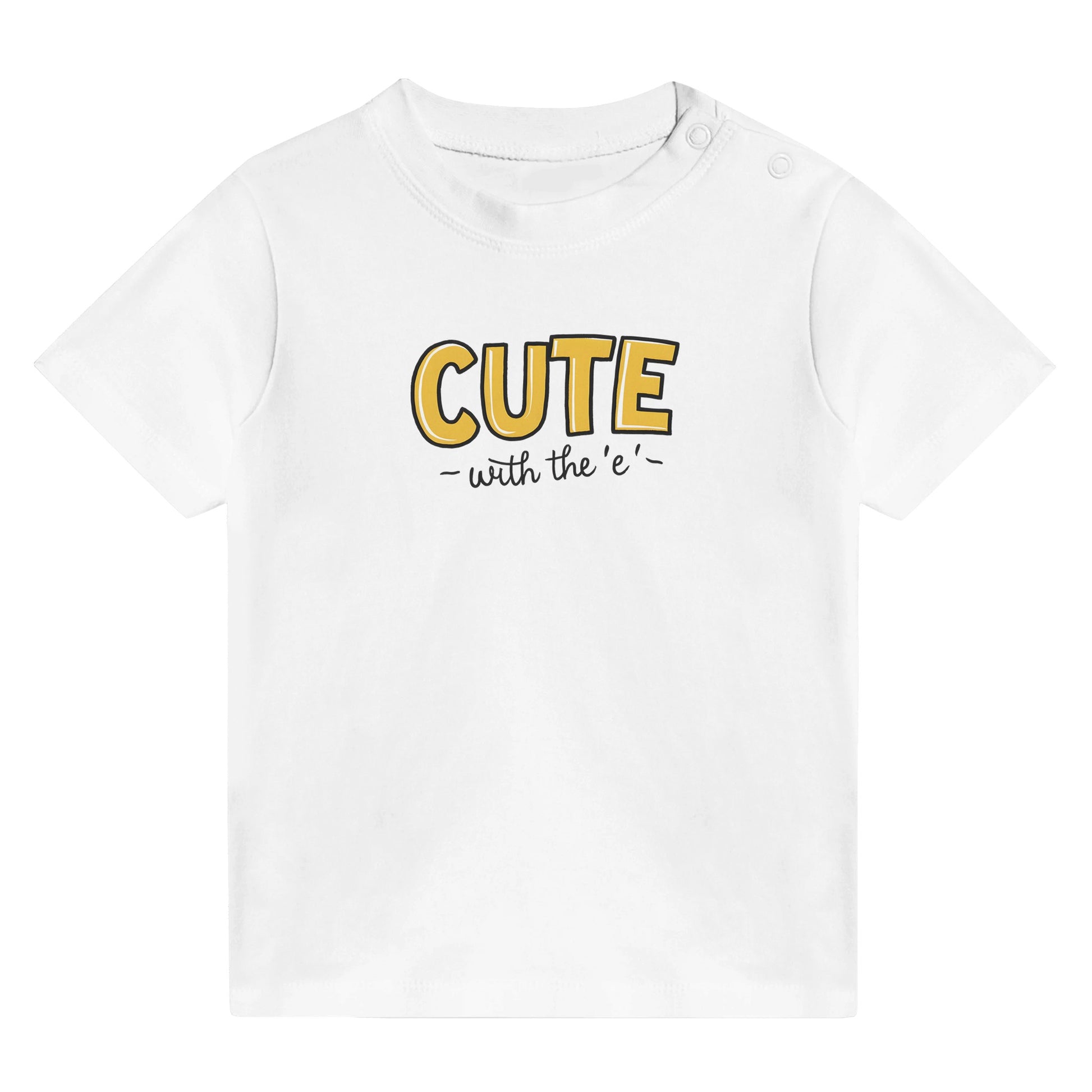 Cute With The E Infant Tee White