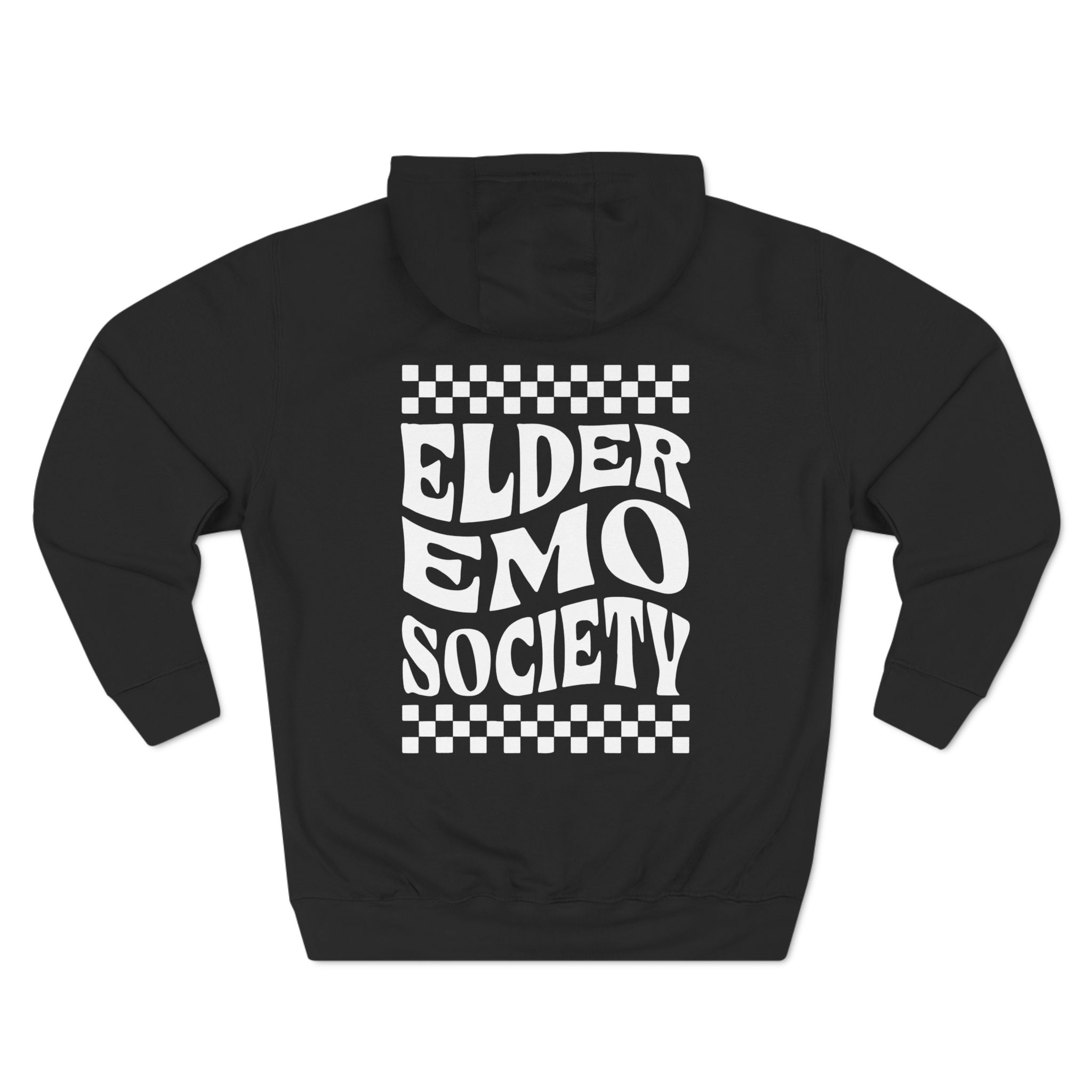 Black emo hoodie sale