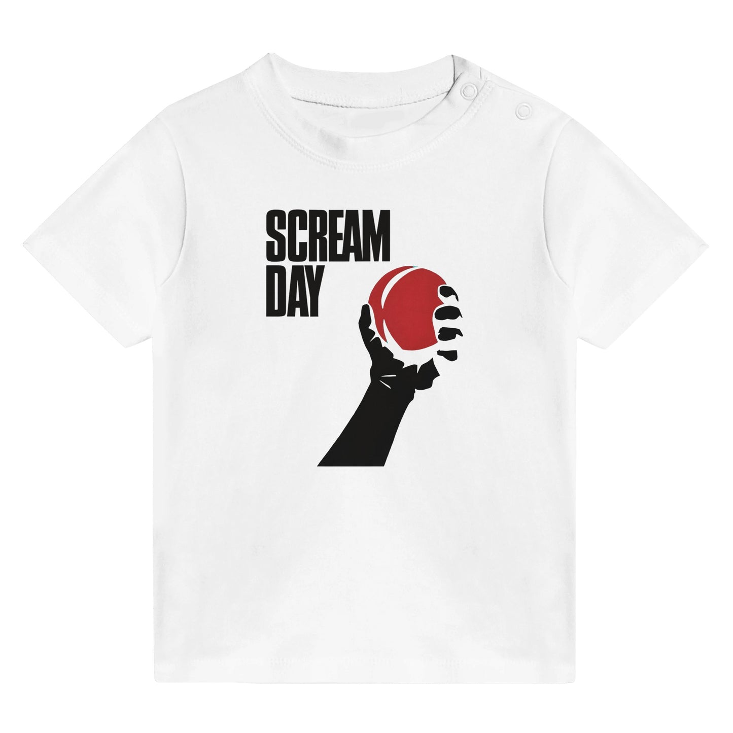 Green Day Scream Day Baby Tee White