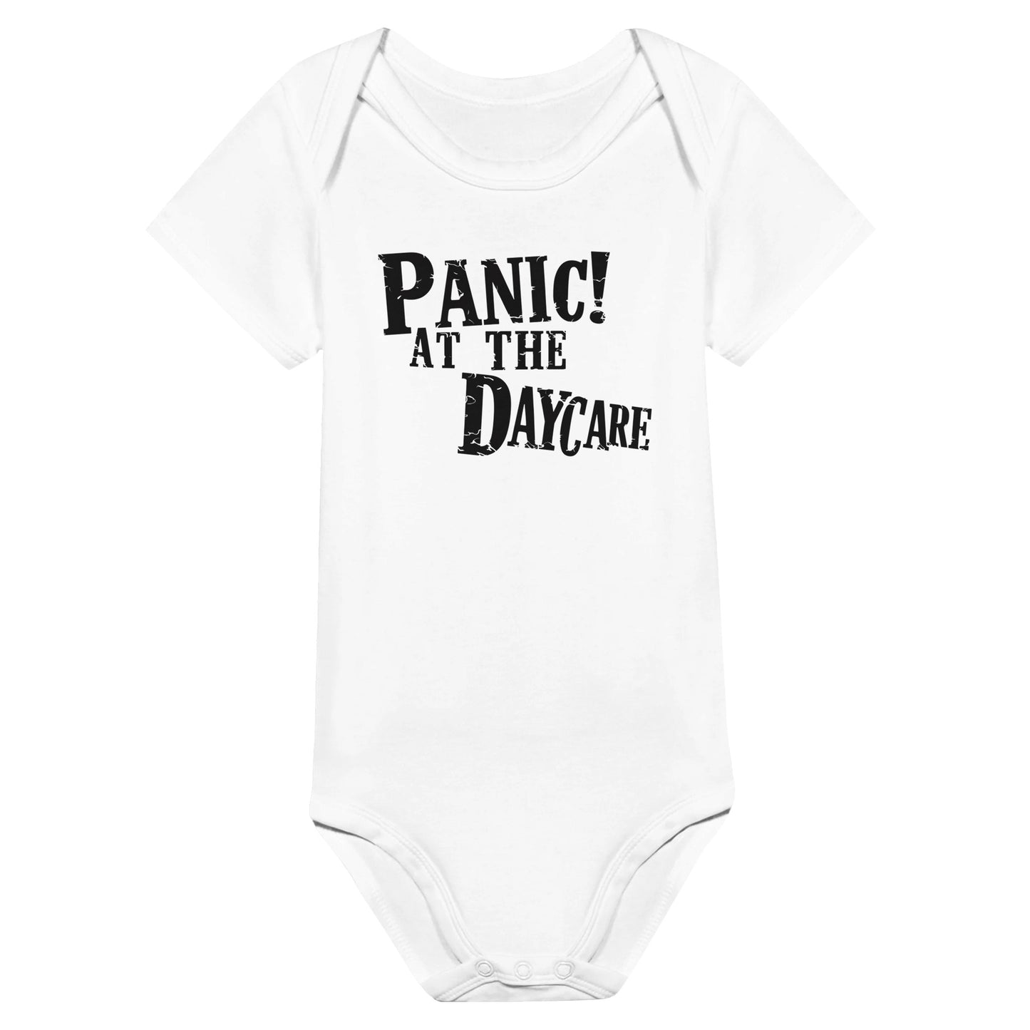 Panic At The Disco Panic At The Daycare Baby Onesie White