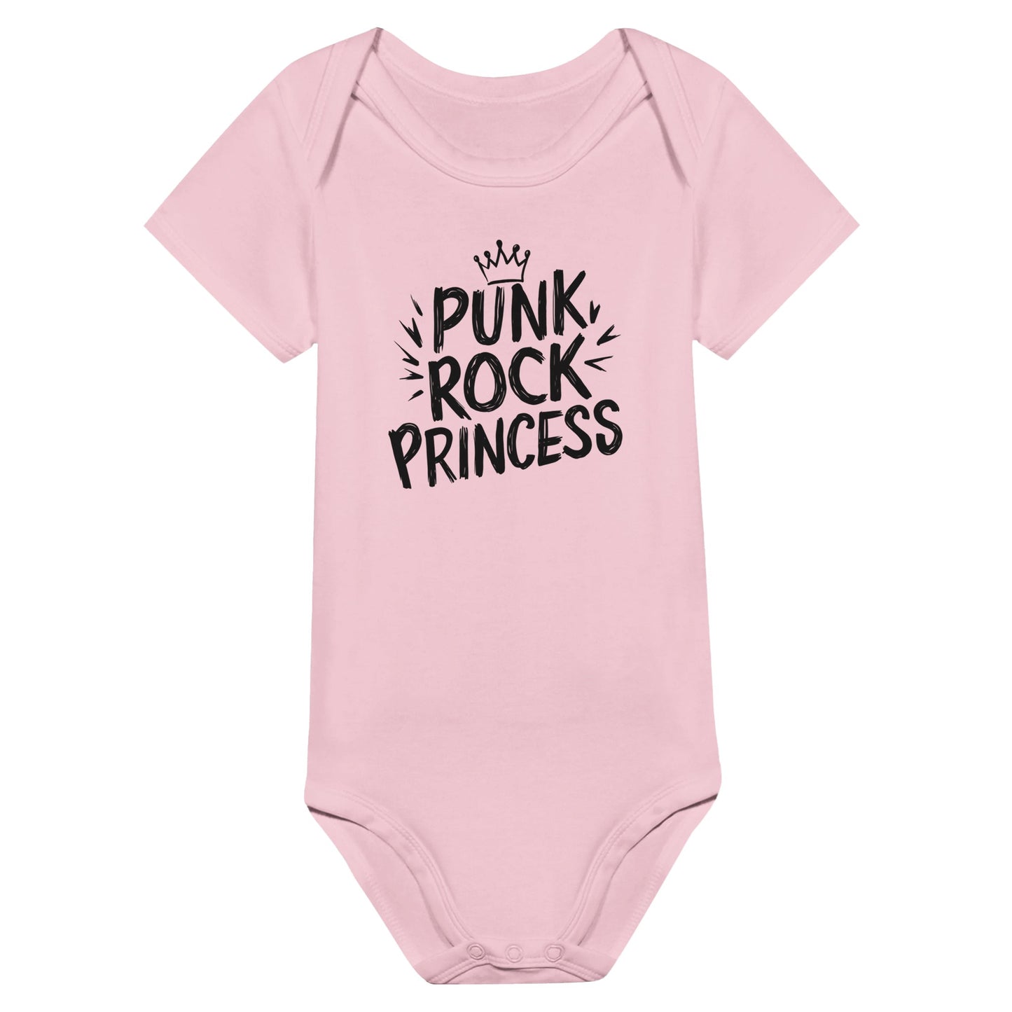 Punk Rock Princess Baby Onesie Pink