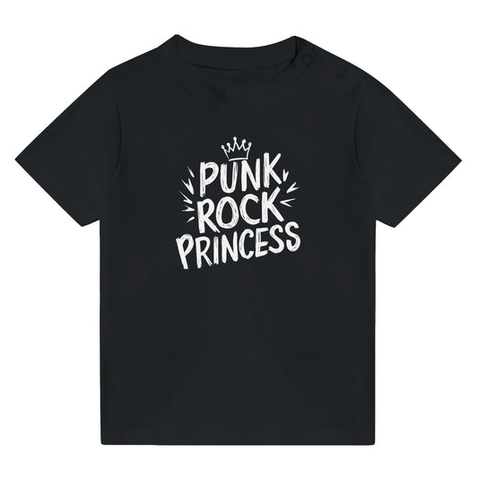 Punk Rock Princess Baby Tee Black