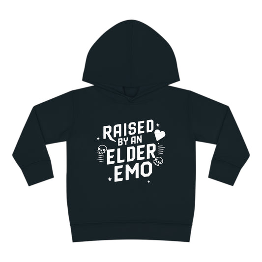 Raised by an Elder Emo Toddler Hoodie Black