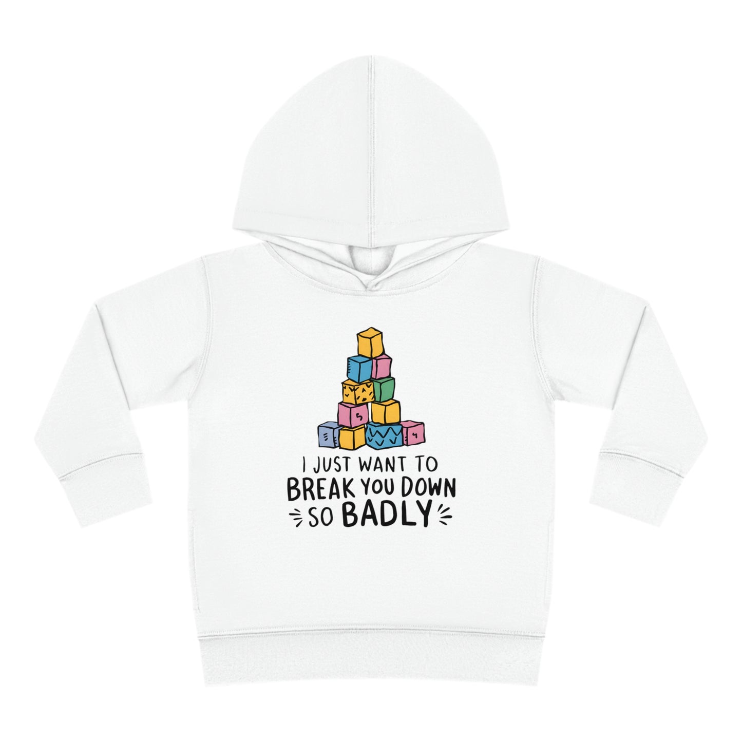 Taking Back Sunday I Just Want To Break You Down So Badly Toddler Hoodie White