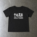 All The Small Things toddler tee in black, laid flat