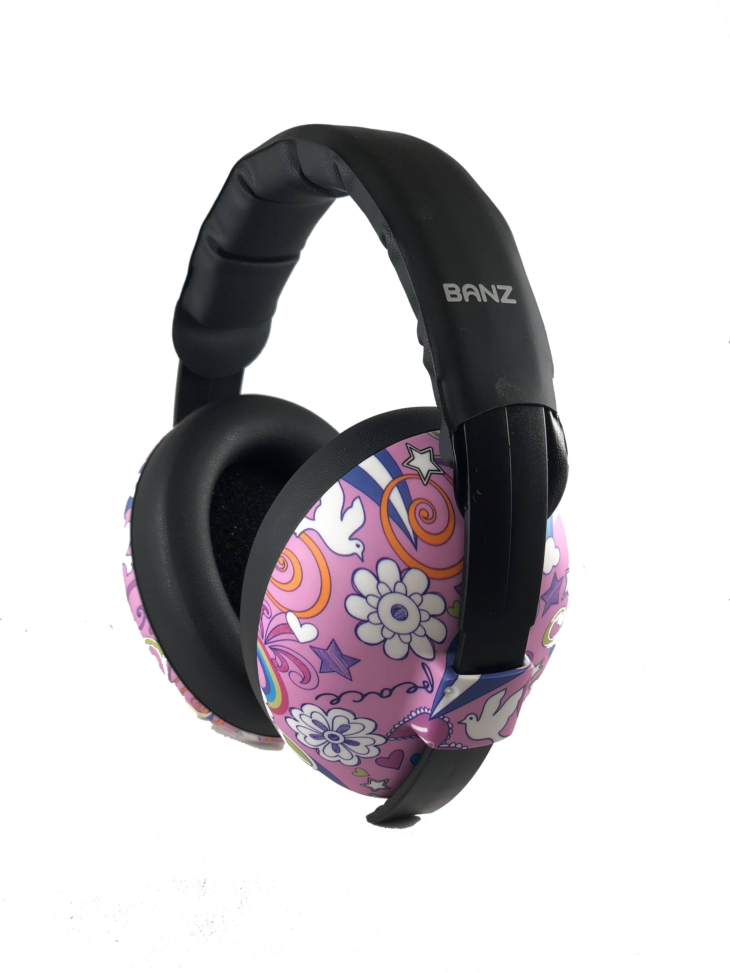Baby Hearing Protection Earmuffs - (Prints) Peace Doodle / 0-2 years old