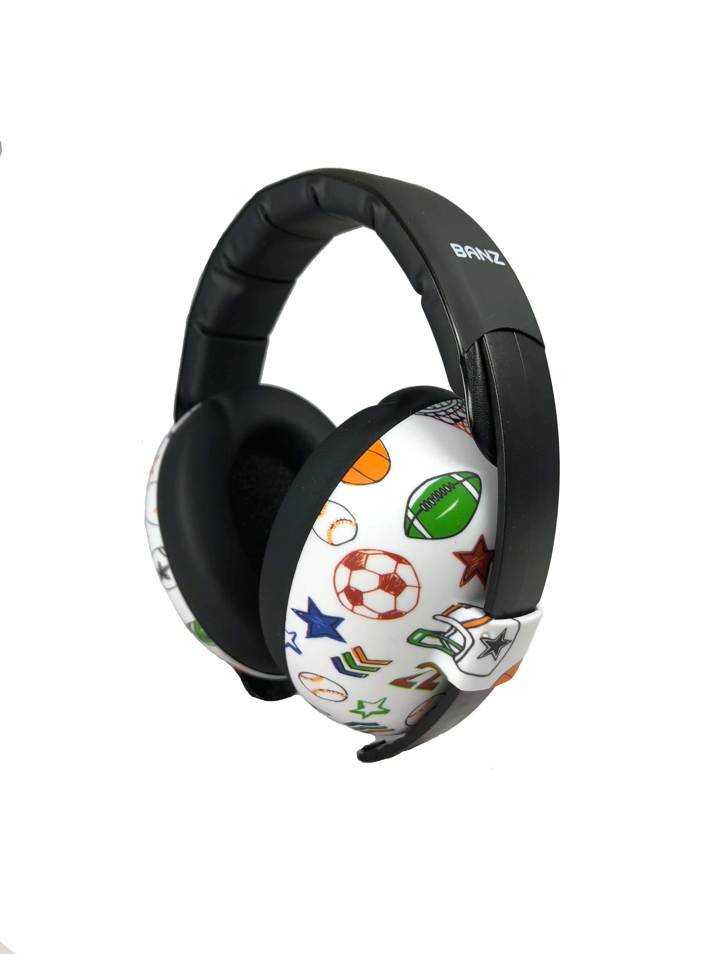 Baby Hearing Protection Earmuffs - (Prints) Sports / 0-2 years old