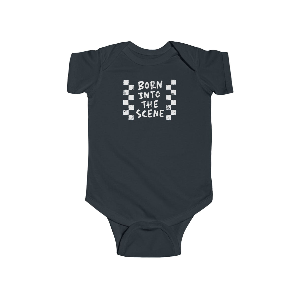 Born into the Scene Onesie (UK) Black / NB (0-3M)