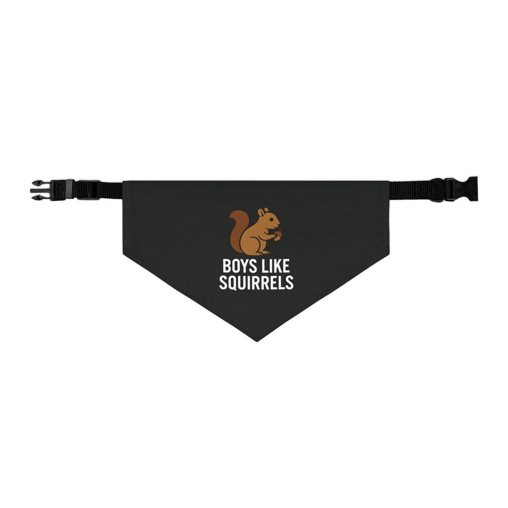 Boys Like Squirrels Pet Bandana L
