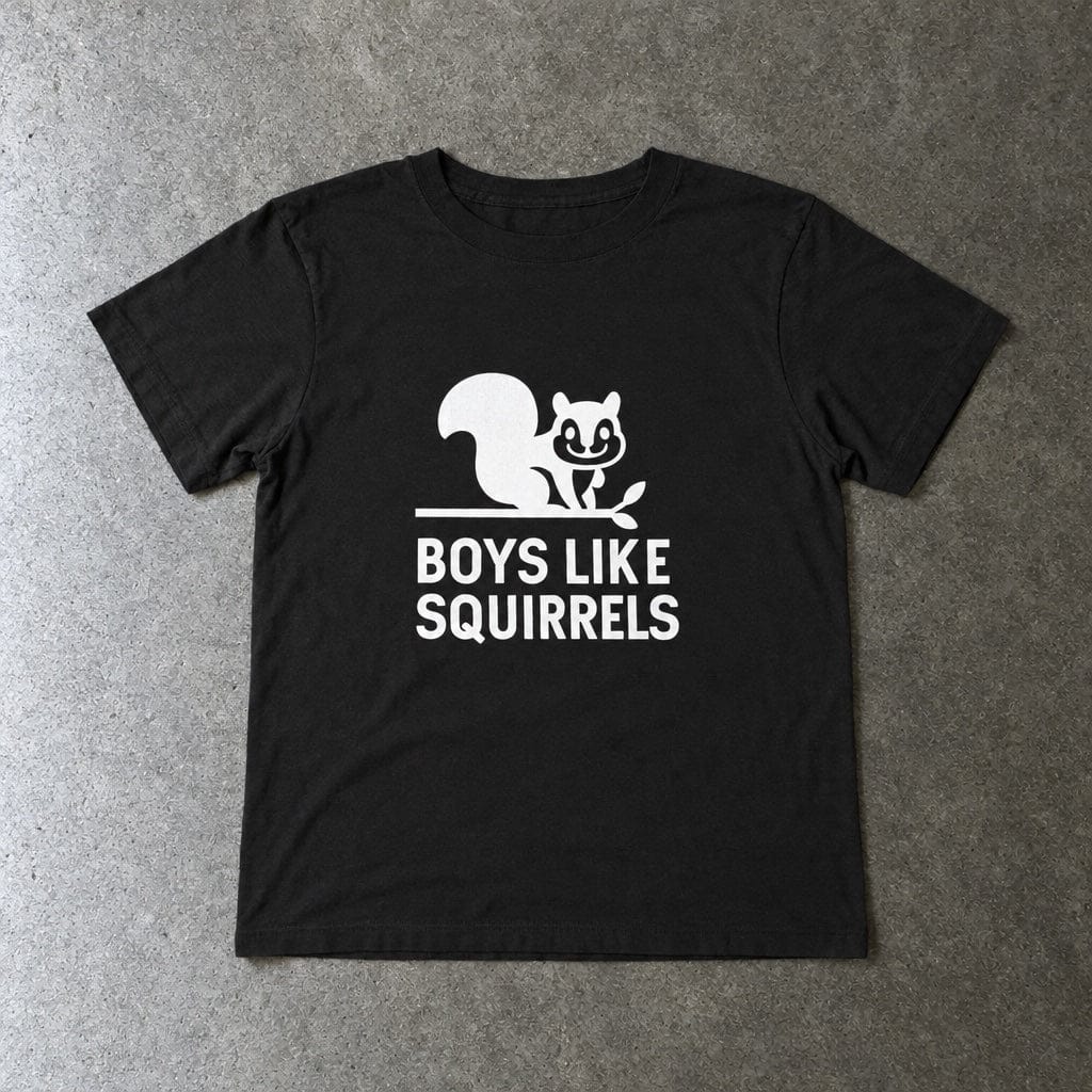 Boys Like Squirrels - Toddler Tee UK Black / 2T