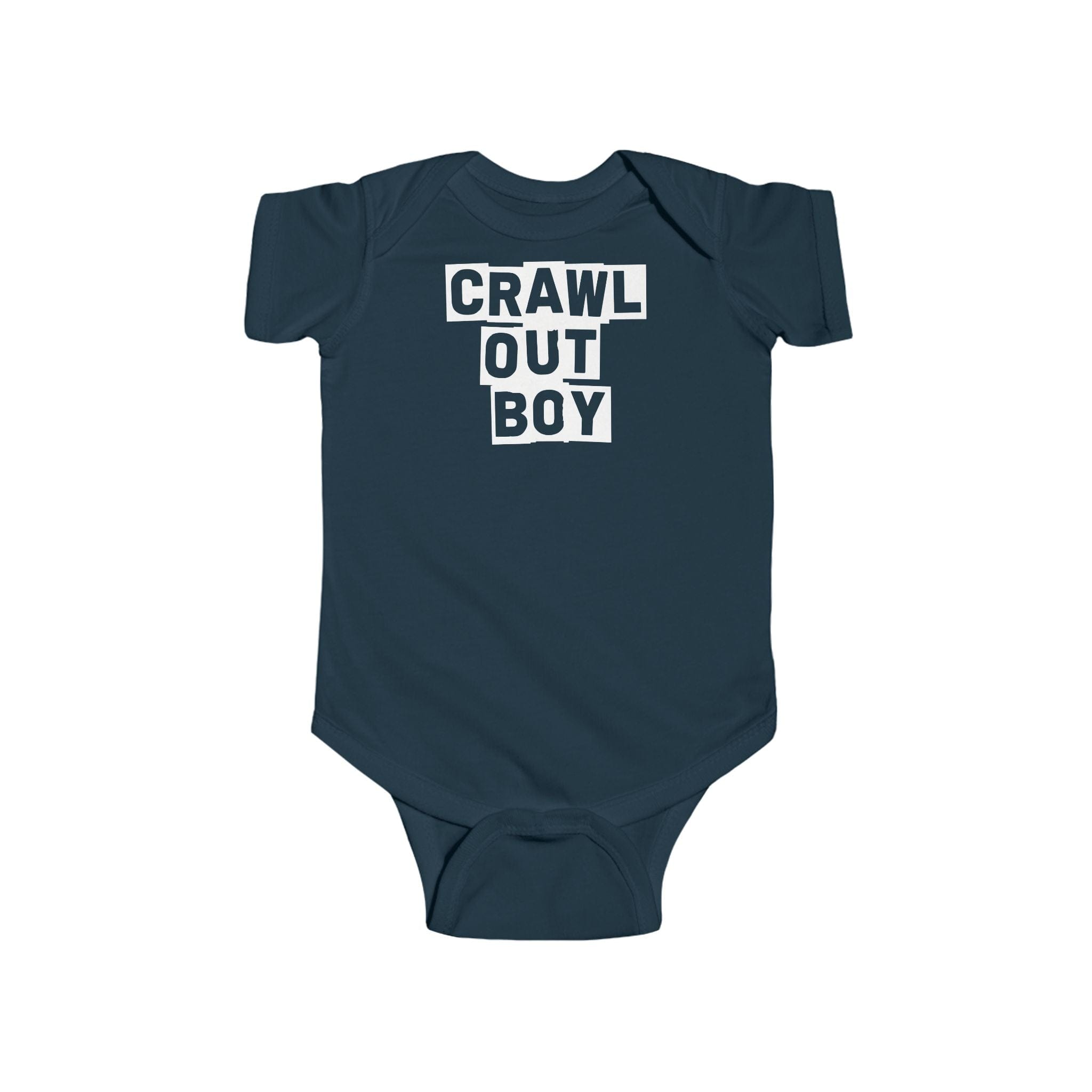 Crawl Out Boy - Onesie UK Navy / NB (0-3M)