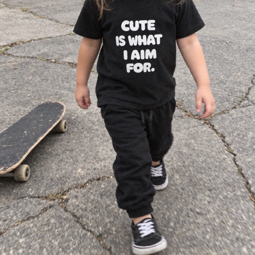 Cute Is What I Aim For - Toddler Tee UK