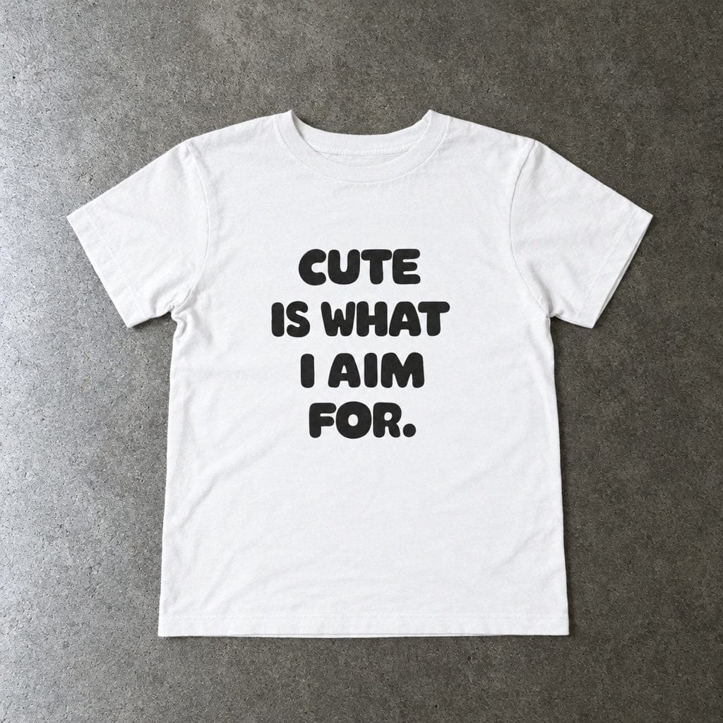 Cute Is What I Aim For - Toddler Tee UK White / 2T