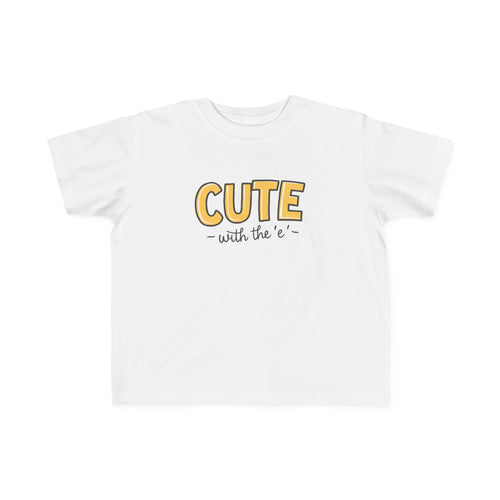 Cute with the E - Toddler Tee UK White / 2T