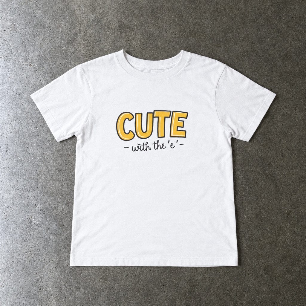 Cute with the E - Toddler Tee UK White / 2T