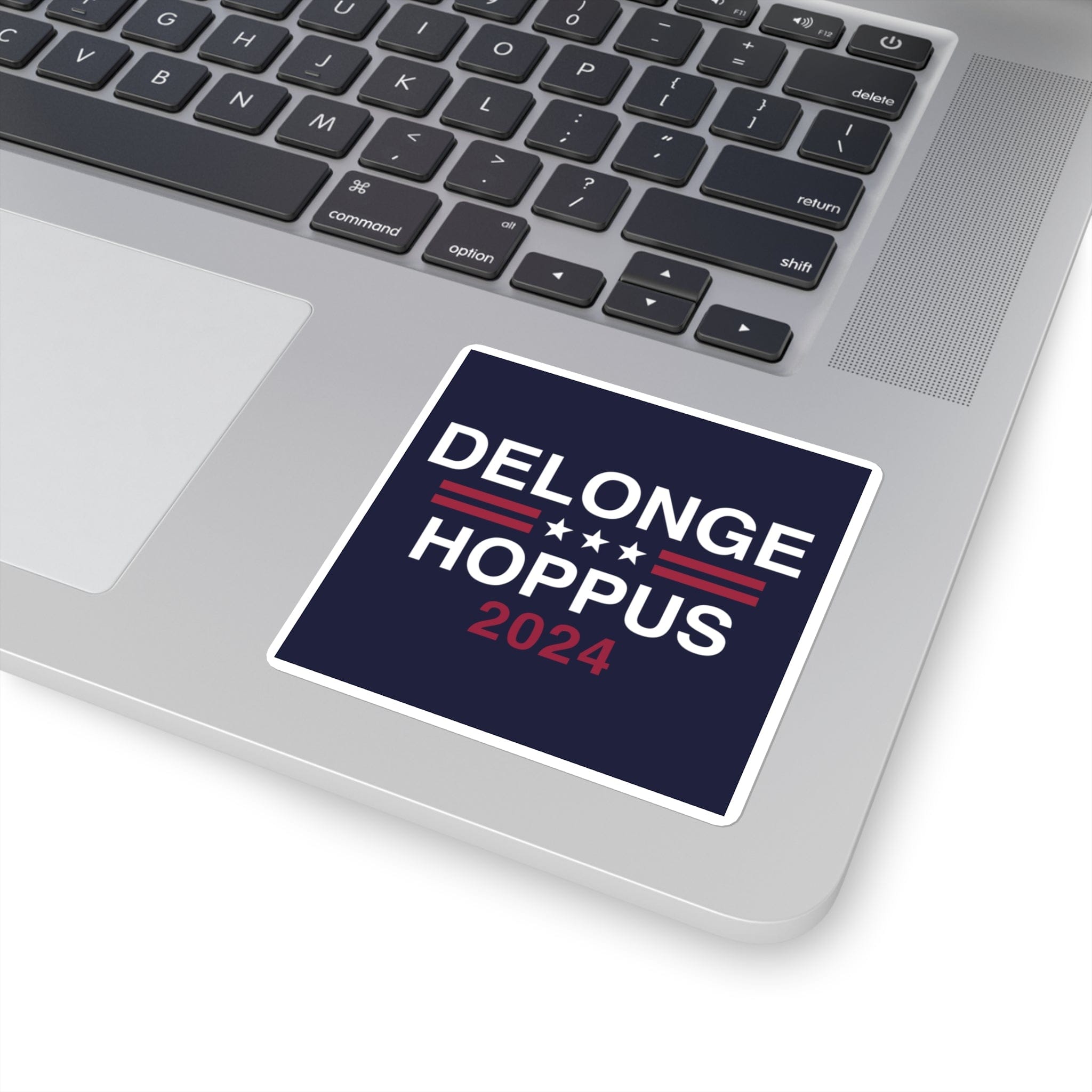DeLonge / Hoppus 2024 Sticker 3" × 3" / White