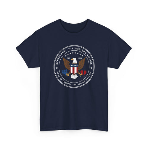 Dept of Elder Emo Affairs Tee Navy / S