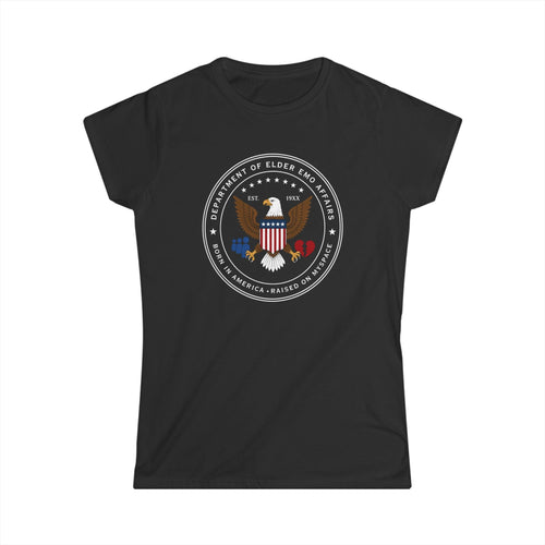 Dept of Elder Emo Affairs - Women's Tee S / Black