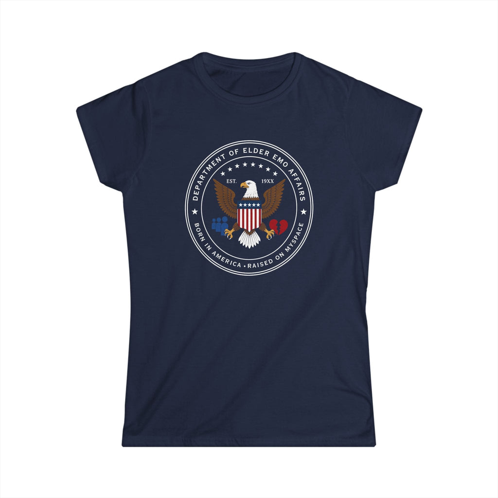 Dept of Elder Emo Affairs - Women's Tee S / Navy
