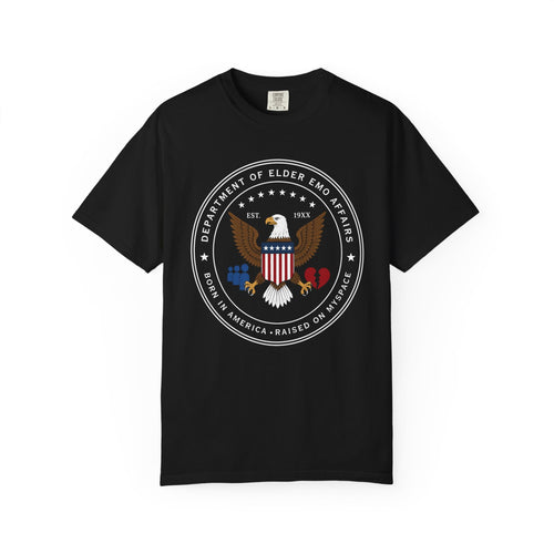 Dept of Elder Emo Tee on Comfort Colors Black / S