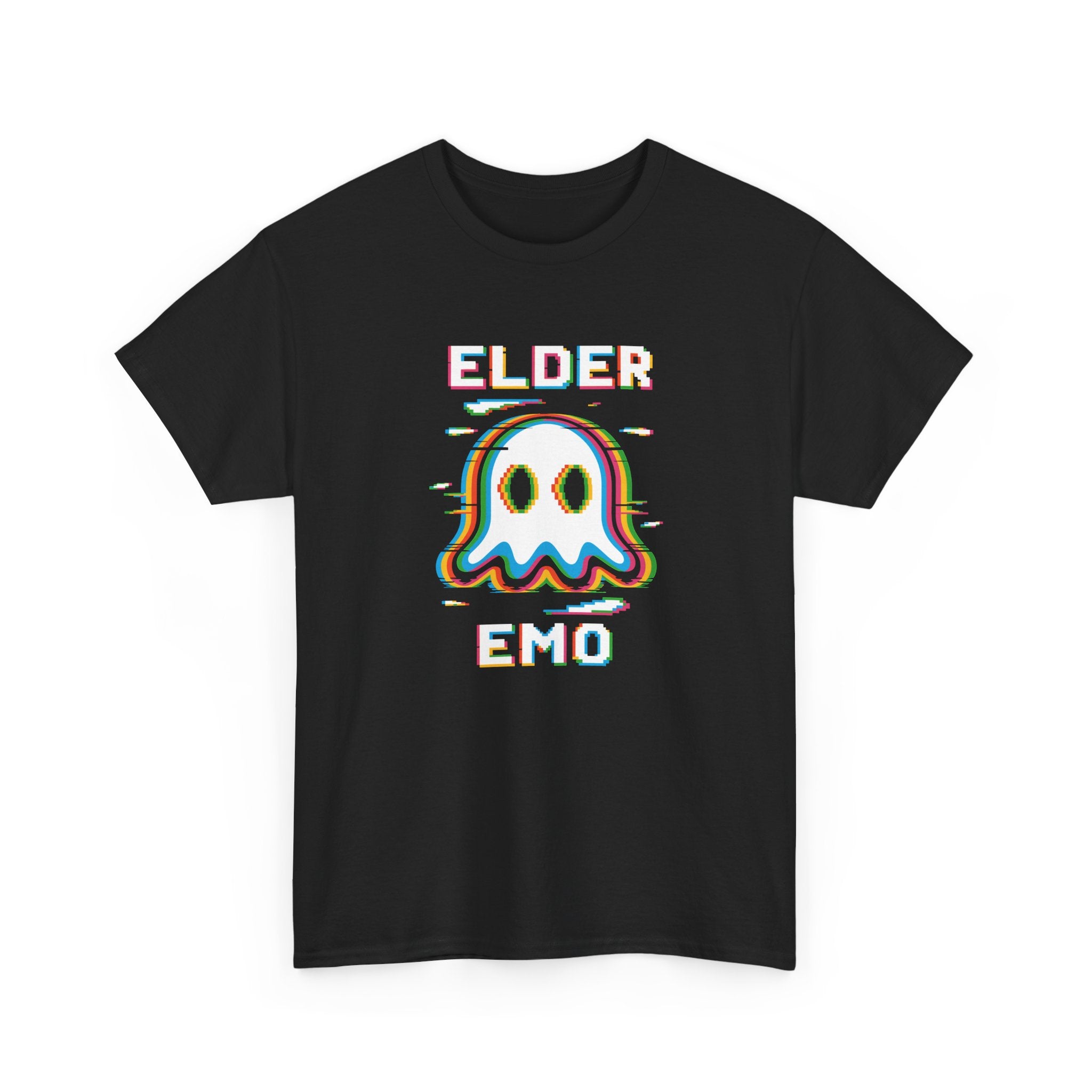 Elder Emo 16-bit Ghost Tee Black / S