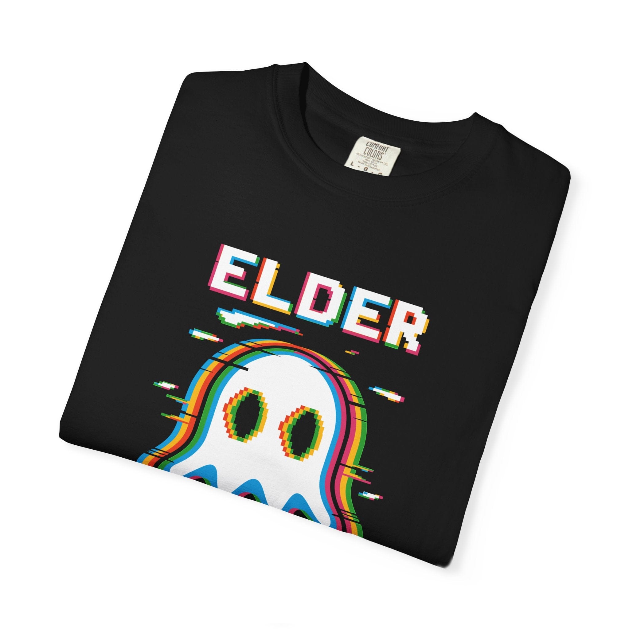 Elder Emo 16-bit Ghost Tee on Comfort Colors