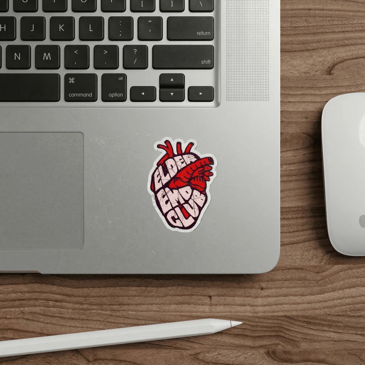 Elder Emo Club Heart Sticker