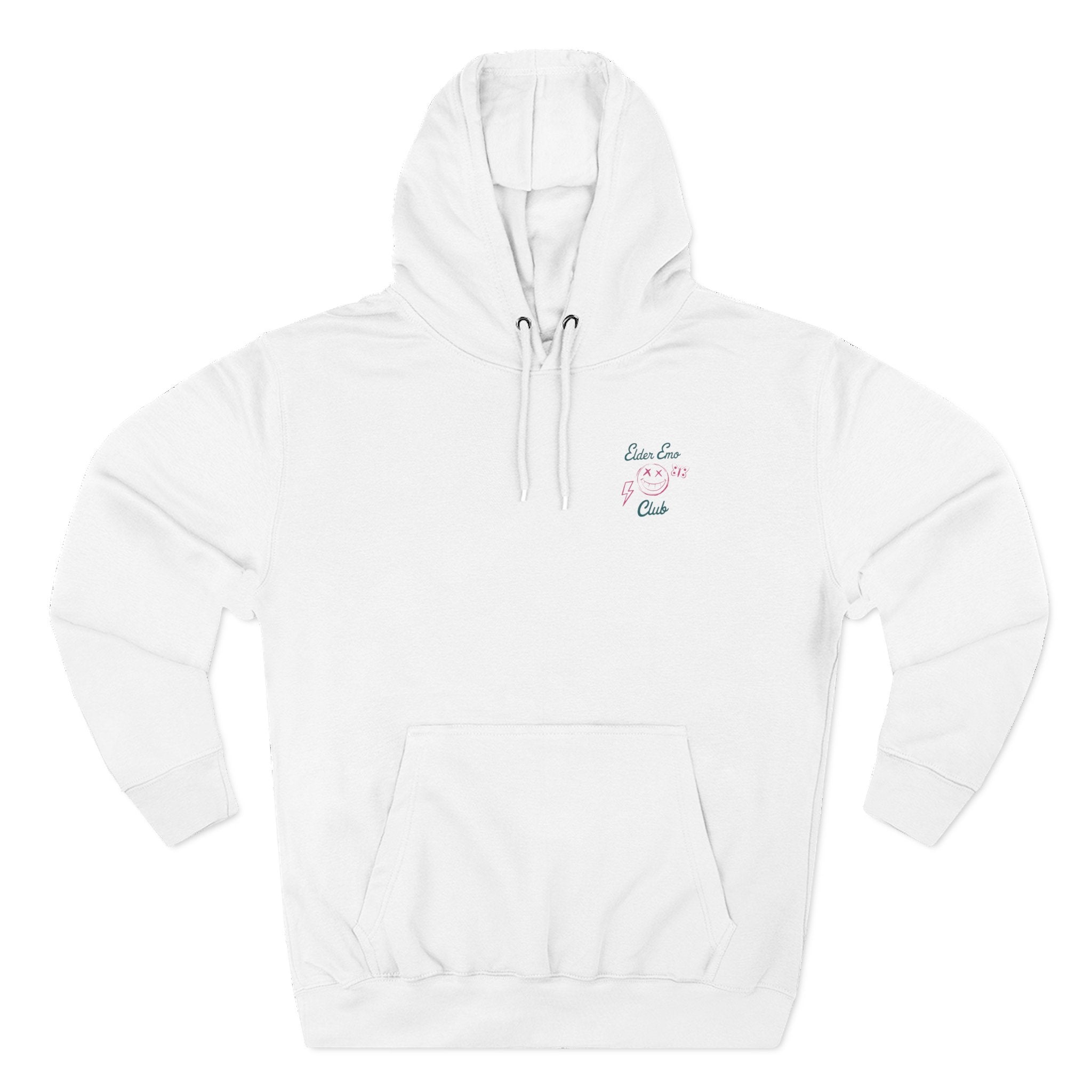 Elder Emo Club Hoodie S / White