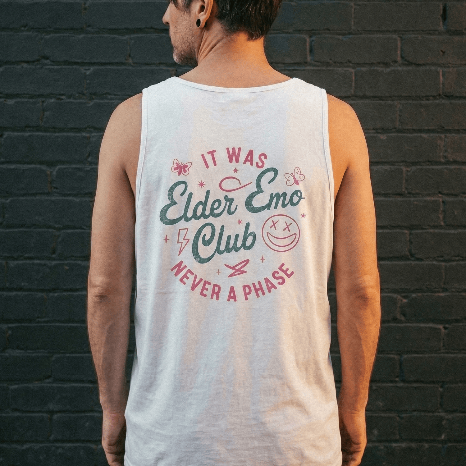 Elder Emo Club Smiley Tank