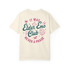 Elder Emo Club Smiley Tee on Comfort Colors
