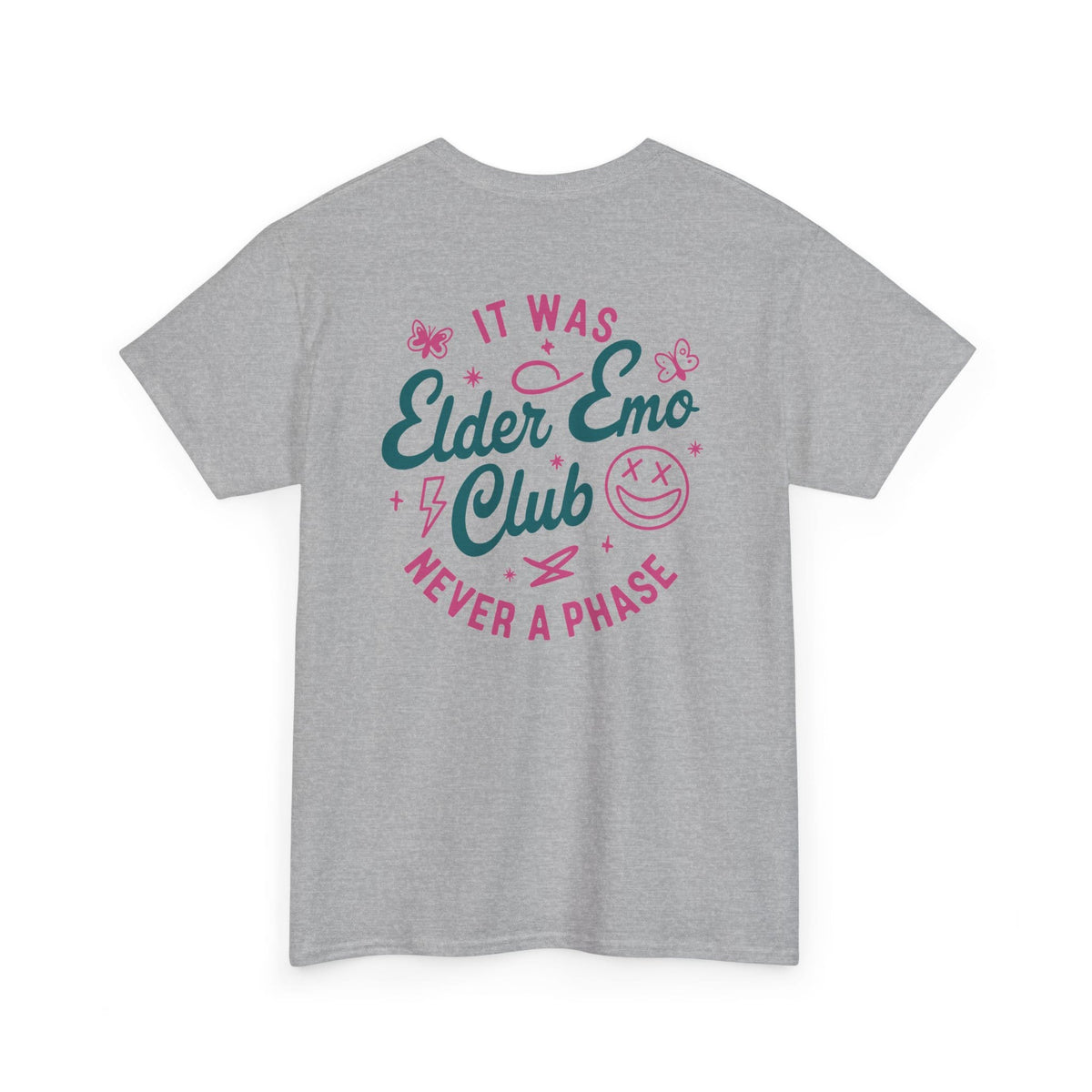 Elder Emo Club Smiley Tee S / Sport Grey